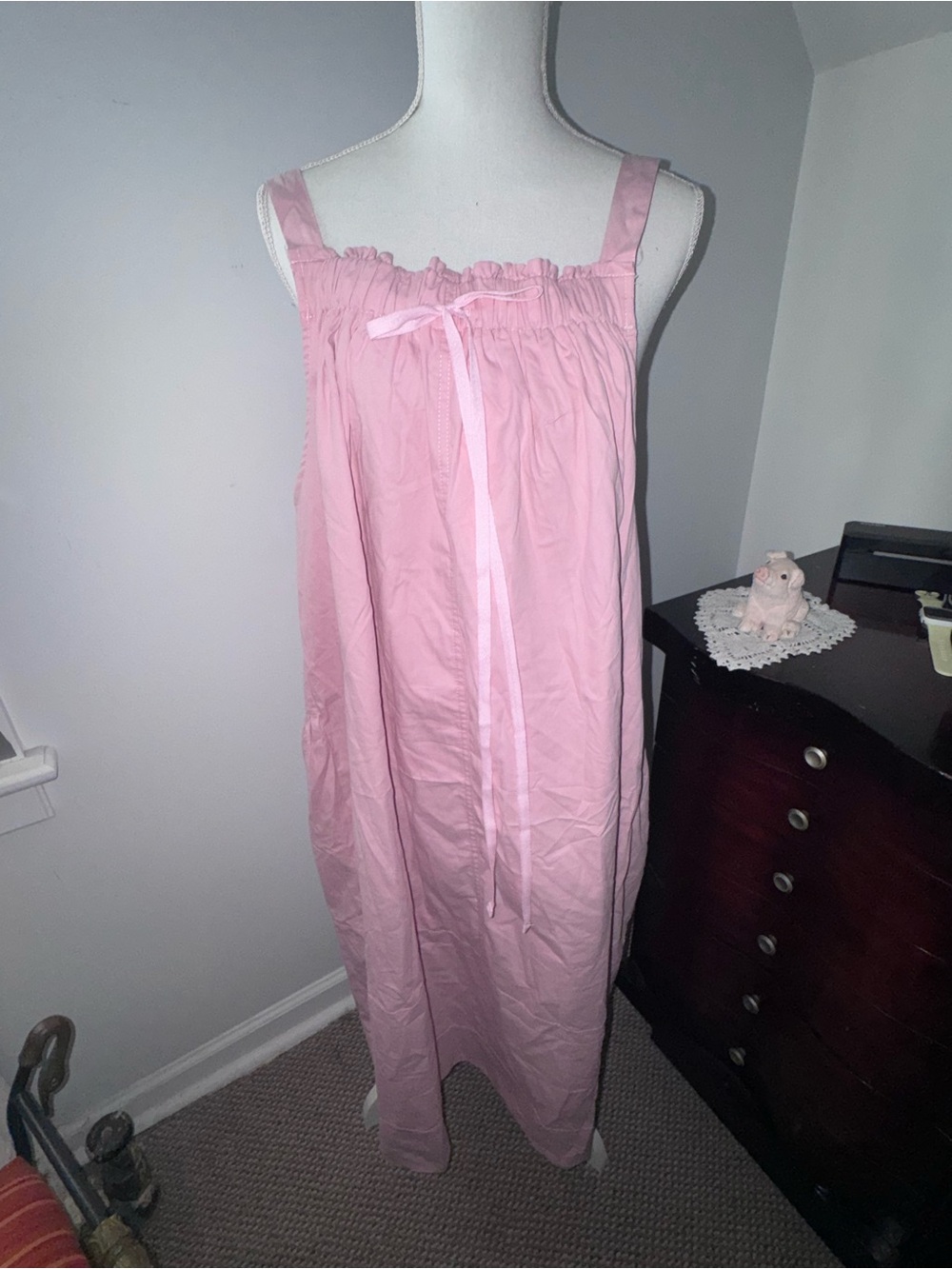 Pink Barrel Overall Midi Dresses - Picture 3 of 13